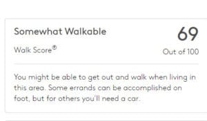 screenshot of walkscore on ils listing