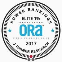 ORA Power Rankings Elite 1% onderscheiding 2017