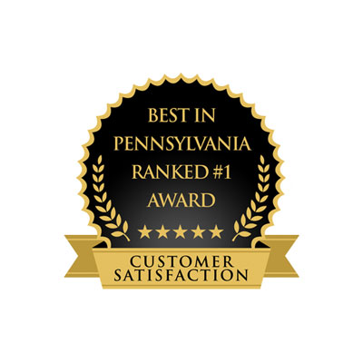 # 1 Mejor en Pennsylvania en insignia de satisfacción del cliente