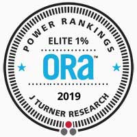 ORA 파워 랭킹 엘리트 1% 어워드 2019