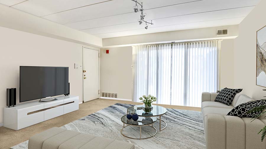 Ambassador II Apartments living room