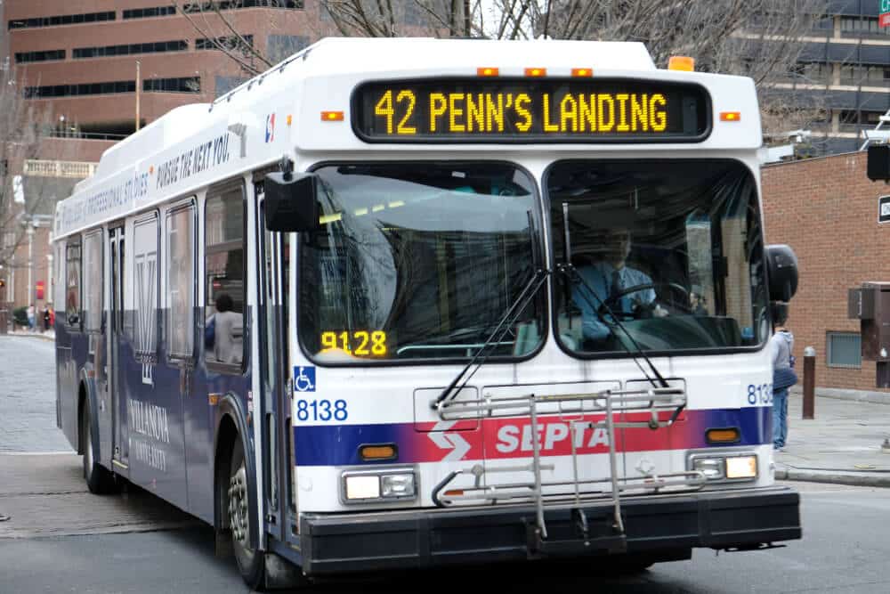 SEPTA bus in Philadelphia | www.phillyaptrentals.com