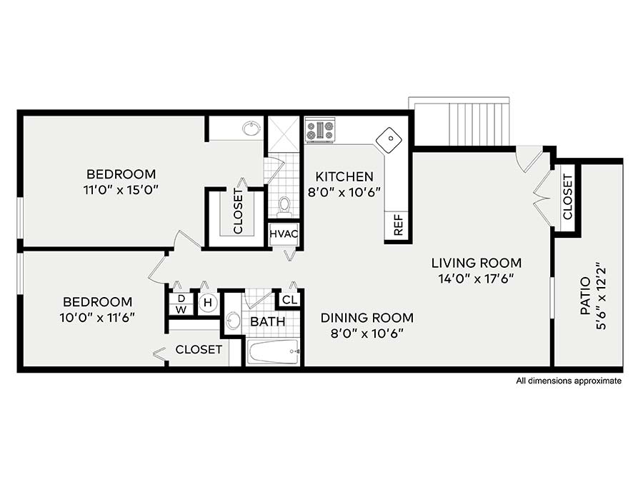 The Audubon Two Bedroom Two Bathroom Apartment Park Place One Apartments