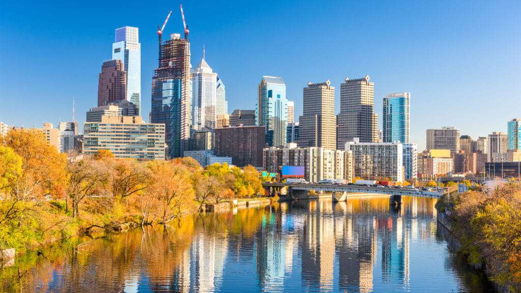 Philadelphia Picture Skyline Representing Apartments for Rent in Northeast Philadelphia Pennsylvania For Rent