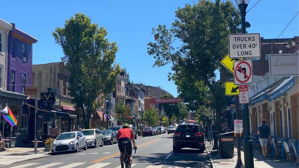 Bairro Manayunk na Filadélfia