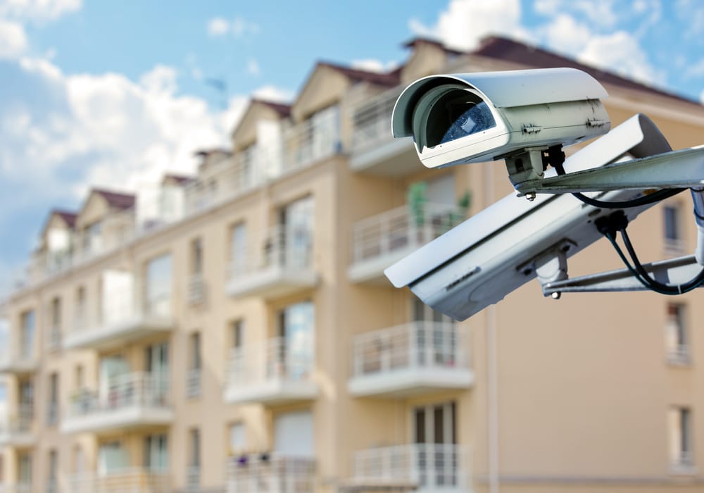 What Makes a Good Apartment Building | Exterior Security Camera | phillyaptrentals.com 