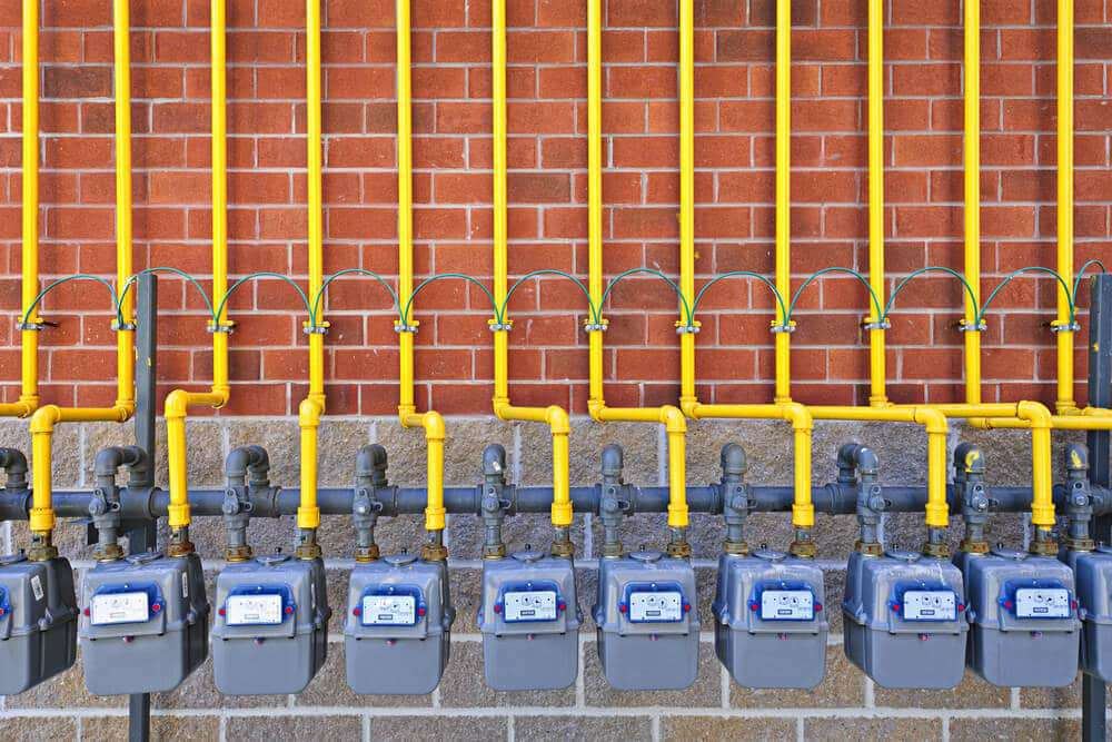 Do You Pay Rent for the Previous Month or Next Month? | Row of Gas Meters | www.phillyaptrentals.com 