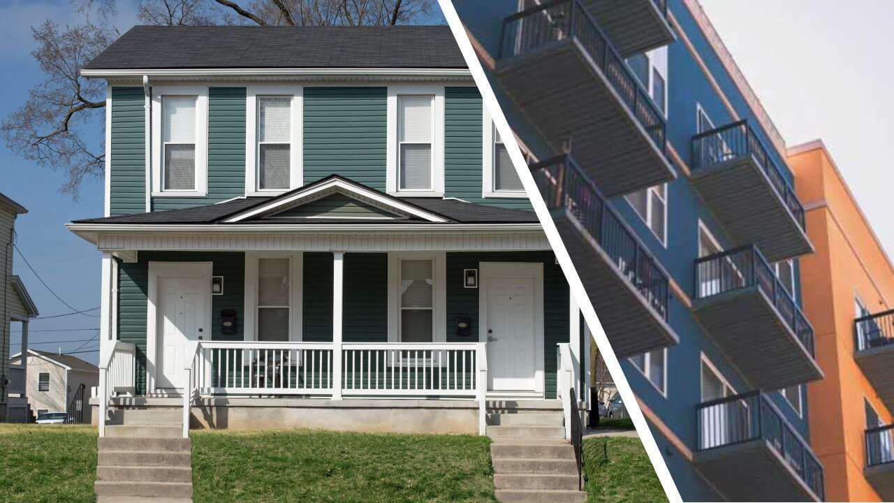 Which is Better? Duplex or Apartment | Picture of Both | www.phillyaptrentals.com